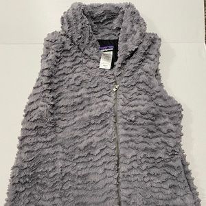 Patagonia Faux Fur Vest size Large